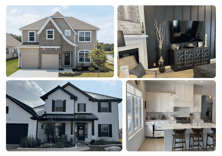 Portfolio gallery showing before and after photos of completed painting projects