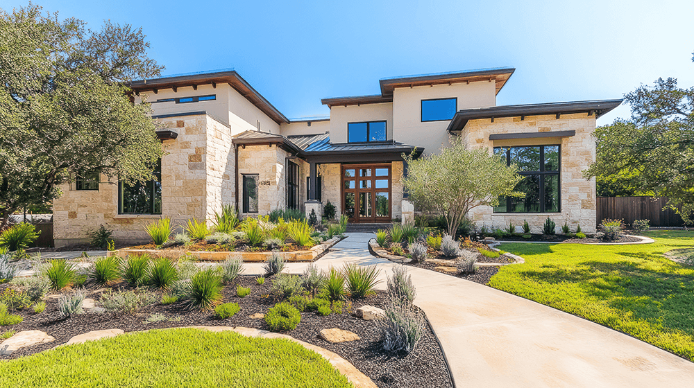 A modern brick and ranch style home with exterior painting from that 1 painter in amarillo texas