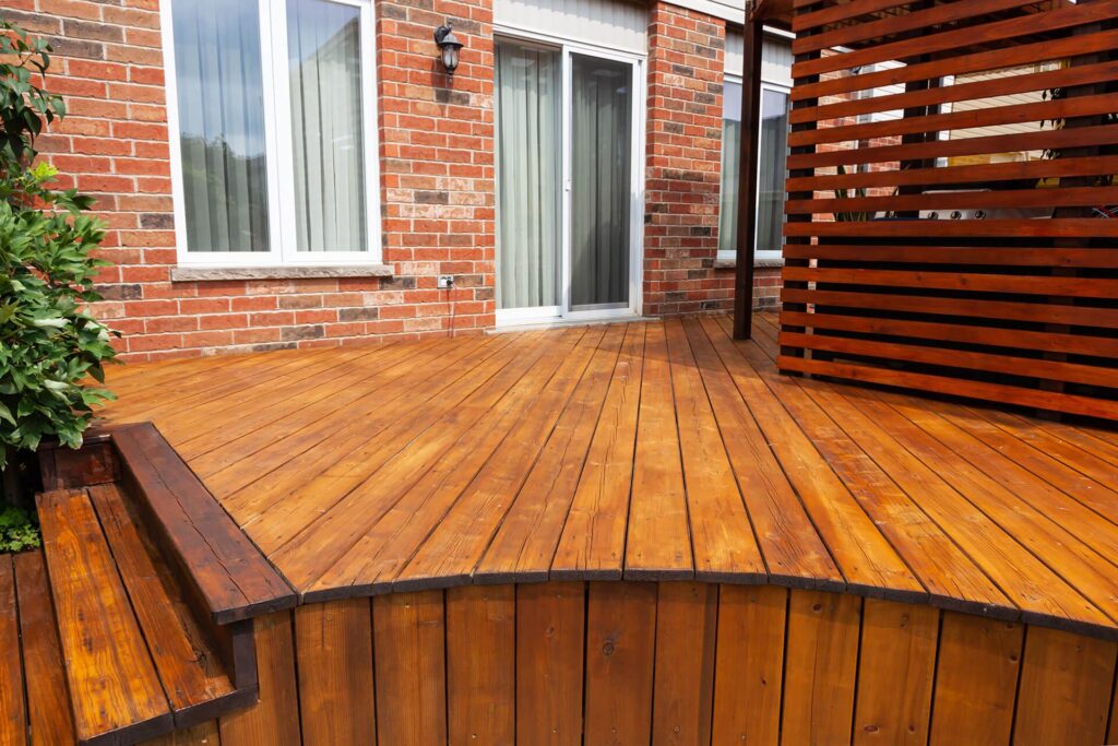 Beautiful deck stained by professional painters in Bloomington, MN