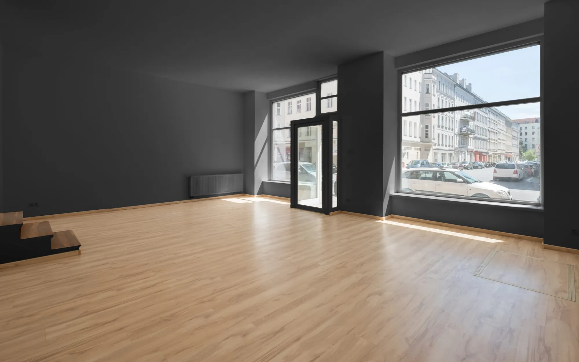 Commercial painting punch walkthrough and final inspection