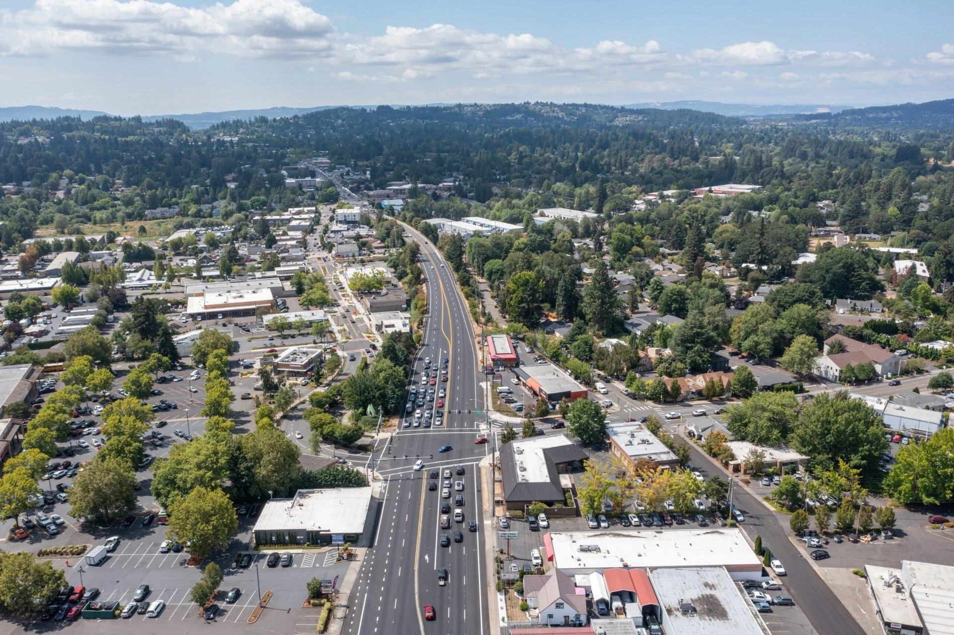 Aerial view of Oregon City, Gresham, and the east Portland metro served by That 1 Painter Oregon City - Gresham