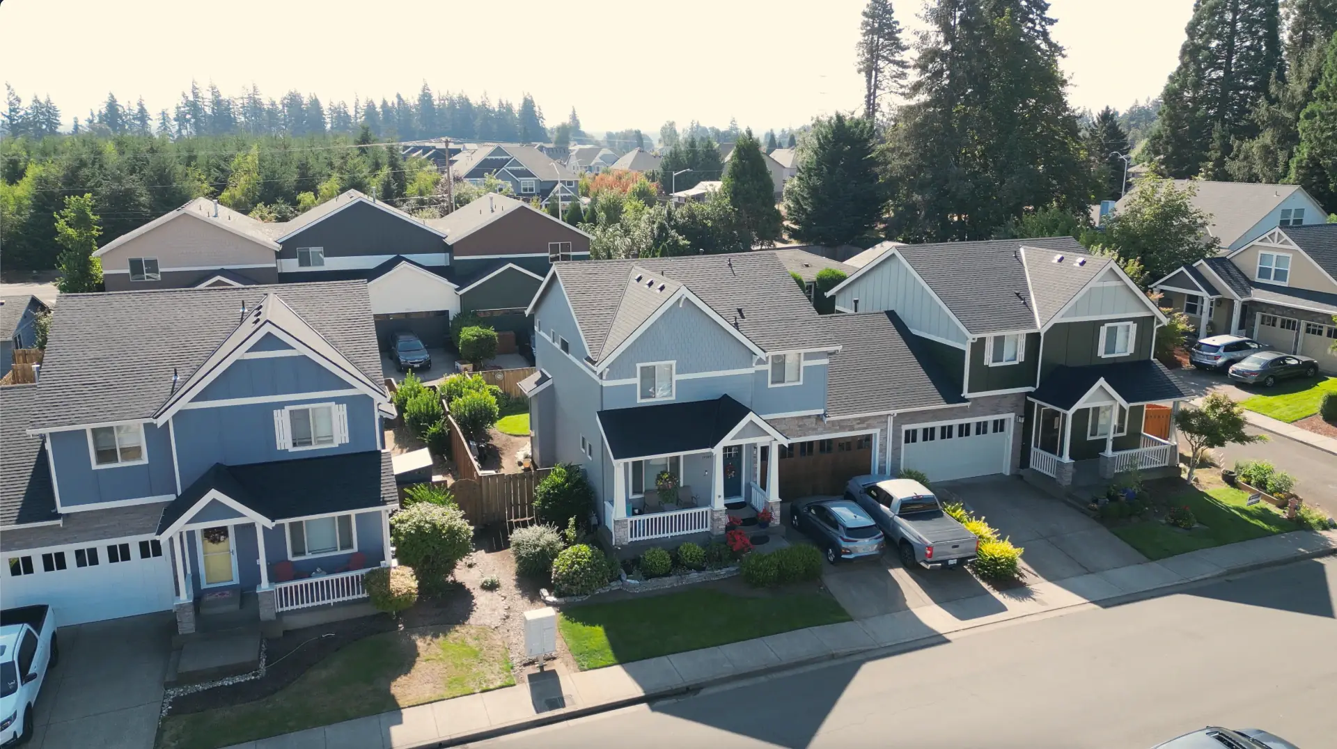 Aerial view of Corvallis, Albany, and the mid-Willamette Valley served by That 1 Painter Corvallis - Albany