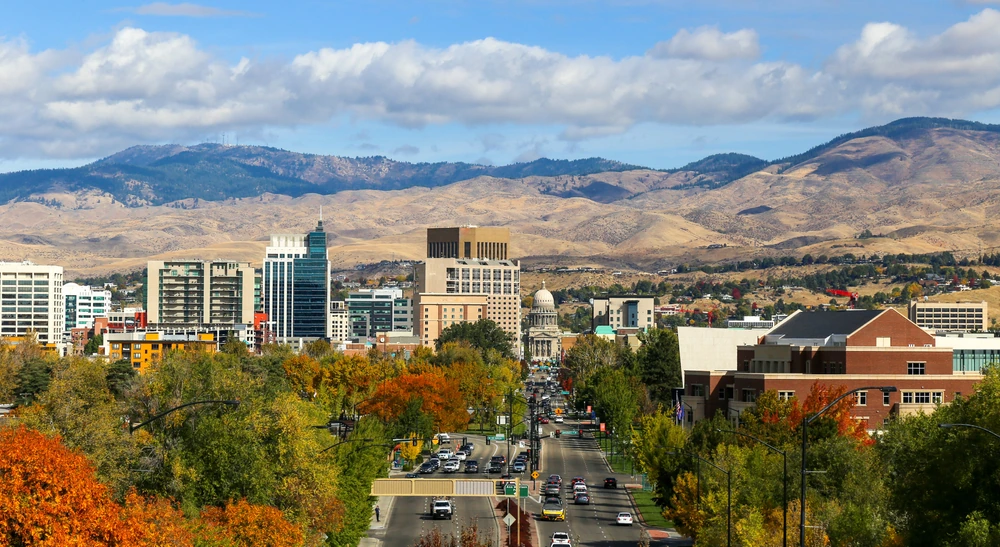 Aerial view of Treasure Valley neighborhoods served by That 1 Painter Treasure Valley