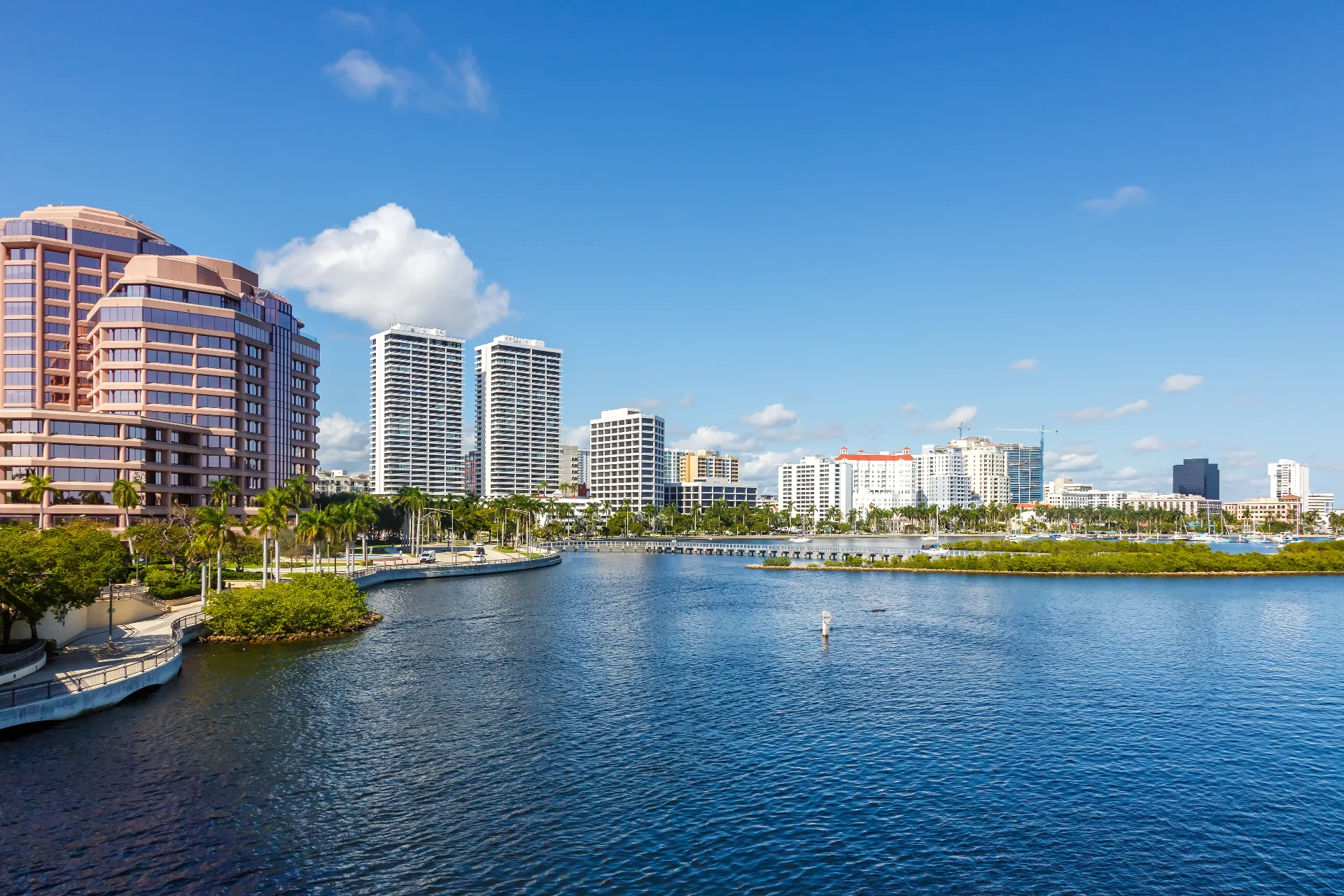 Aerial view of Palm Beach County neighborhoods served by That 1 Painter Palm Beach