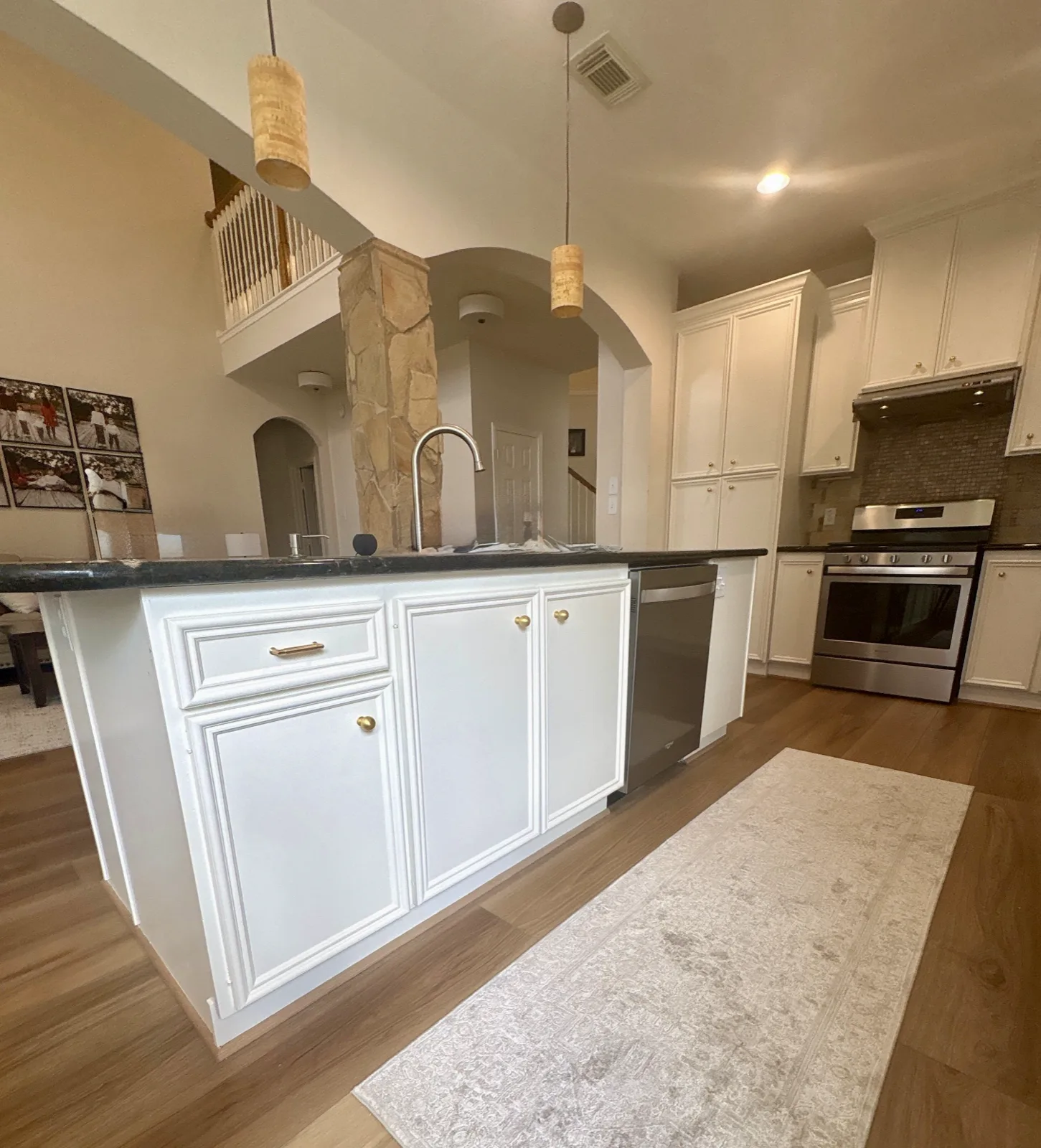 Professional cabinet & interior painting project in Fort Bend County by That 1 Painter