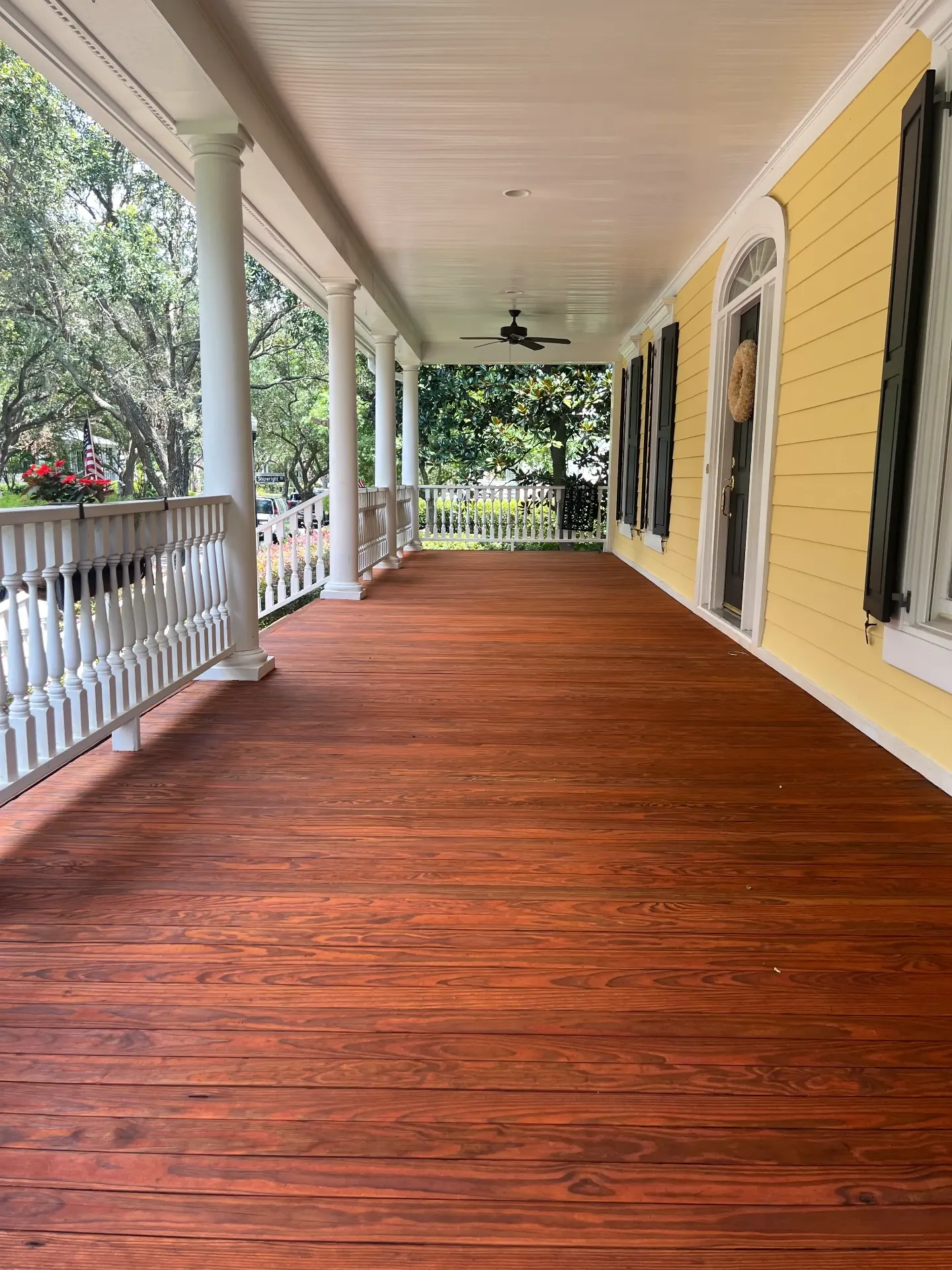 Backyard deck staining and refinishing in North Detriot