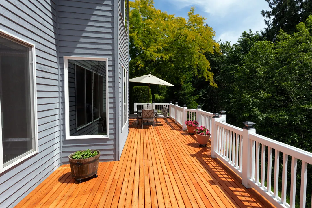 Deck and railing staining by That 1 Painter