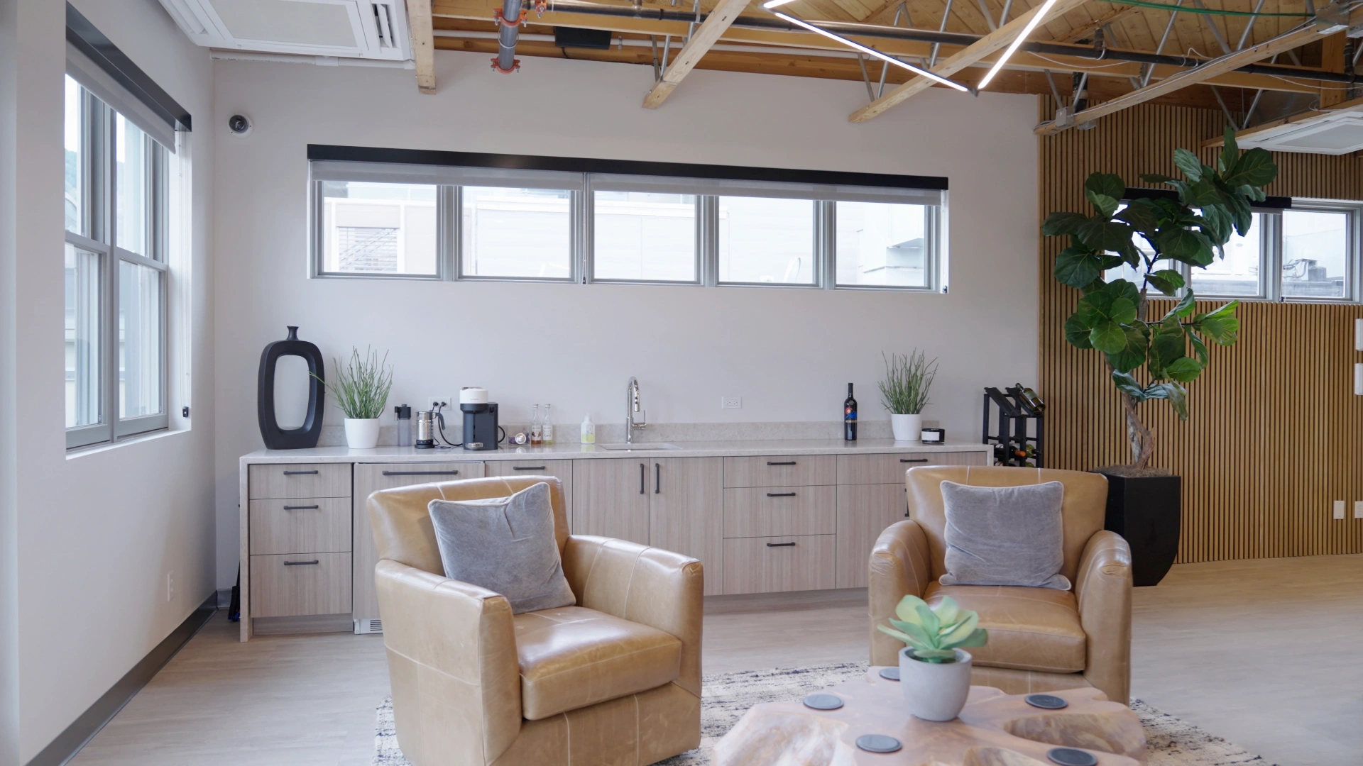 Open concept living room interior repaint in Bellaire