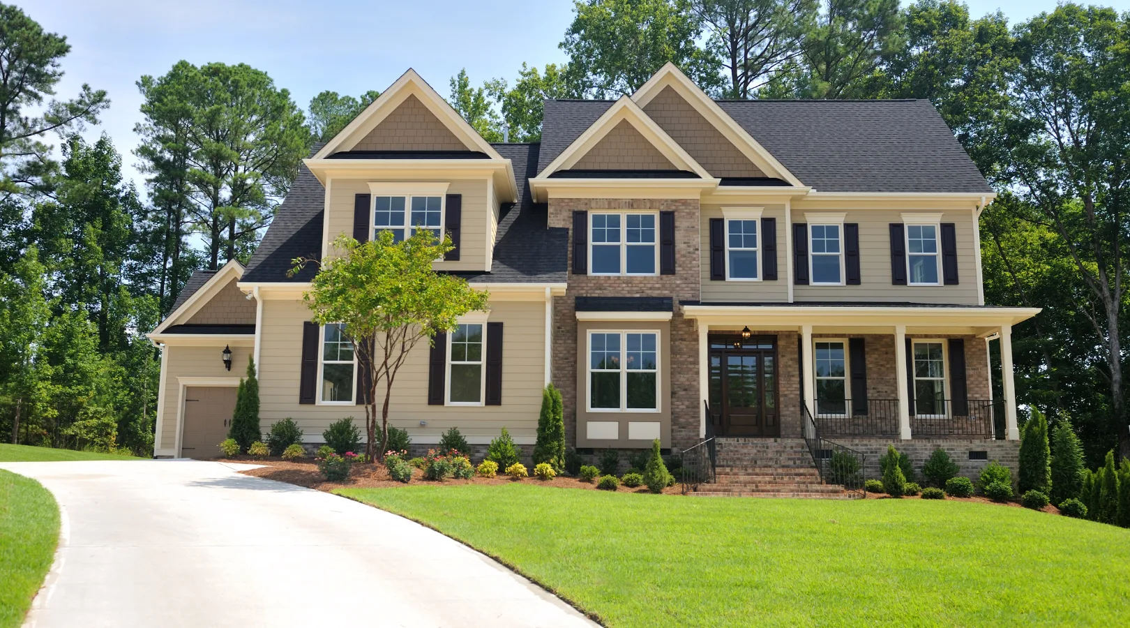 Two-story suburban exterior painting in the Minneapolis–St. Paul metro by That 1 Painter