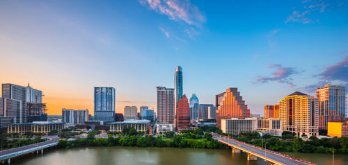 Downtown Austin, TX from across the Colorado River
