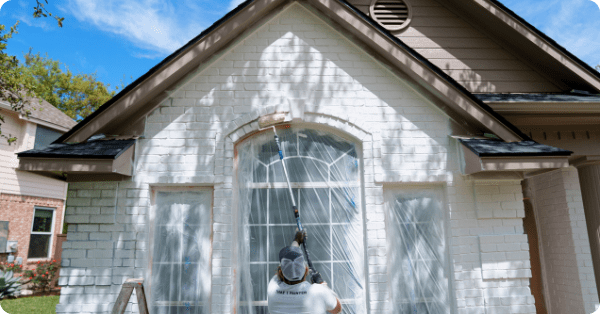 Completed house painting project - Why Choose Us section