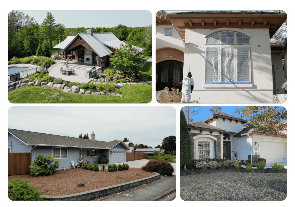 a portfolio of four different painted homes across the greater gulfton area completed by that 1 painter bellaire