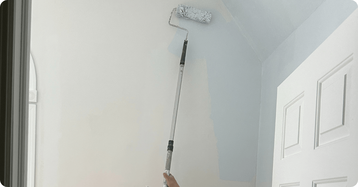 interior painting for the local business that 1 painter canton with a roller