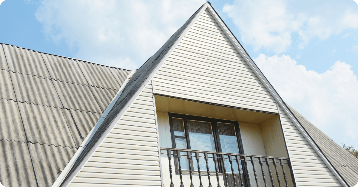 asbestos painting with white sliding on older home for that 1 painter CHerry hill