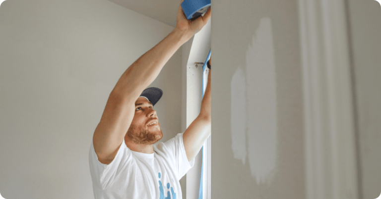 Completed house painting project - Why Choose Us section