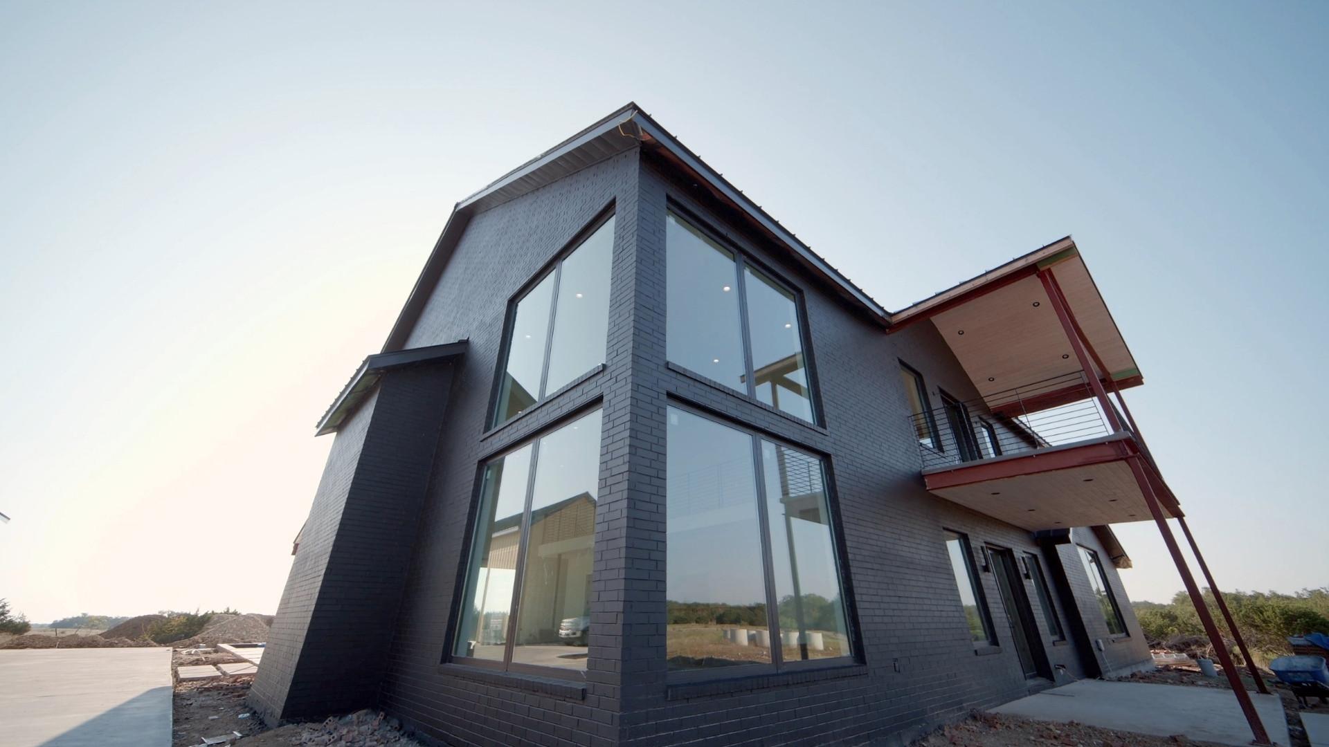 A home in Corvallis Albany painting the outside brick black.