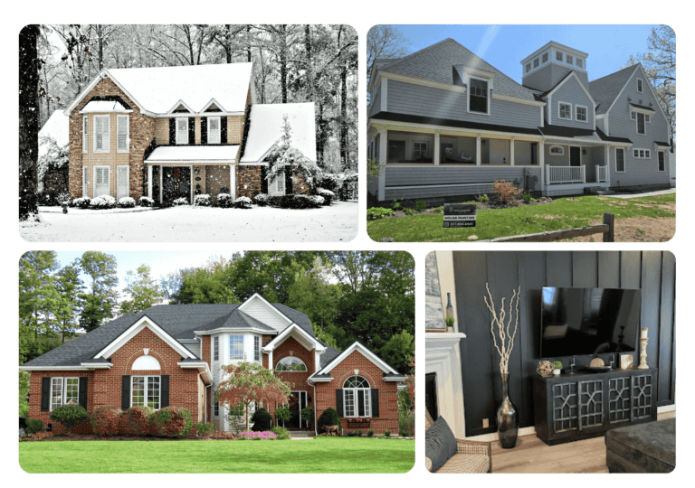 Portfolio gallery showing before and after photos of completed painting projects