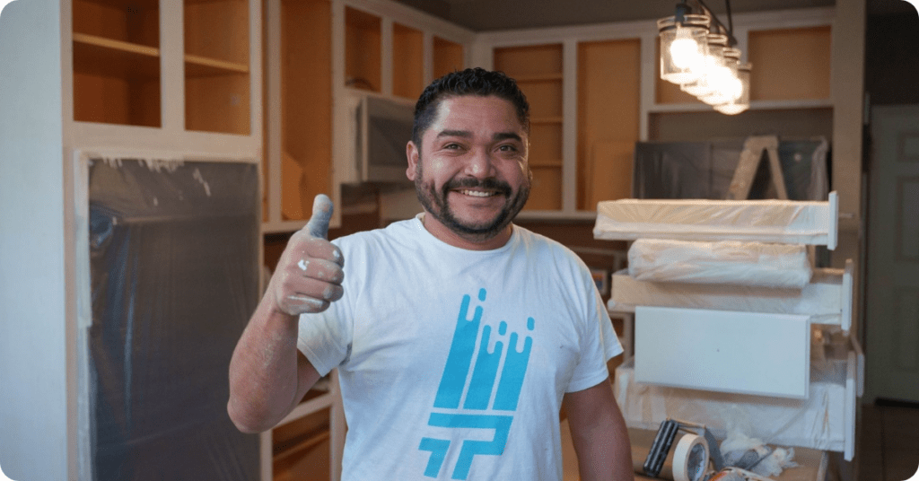 Professional painters in houston cabint painting in that 1 painter houston