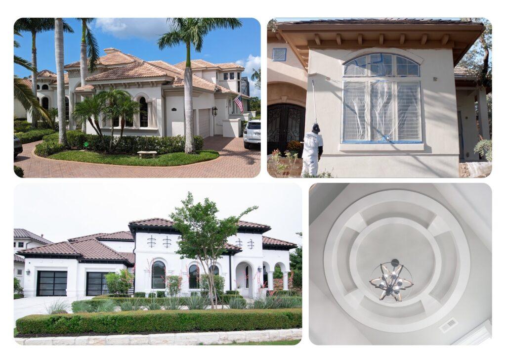 Several photos of the exterior of Fort Lauderdale homes painted by That 1 Painter Fort Lauderdale and hollywood.