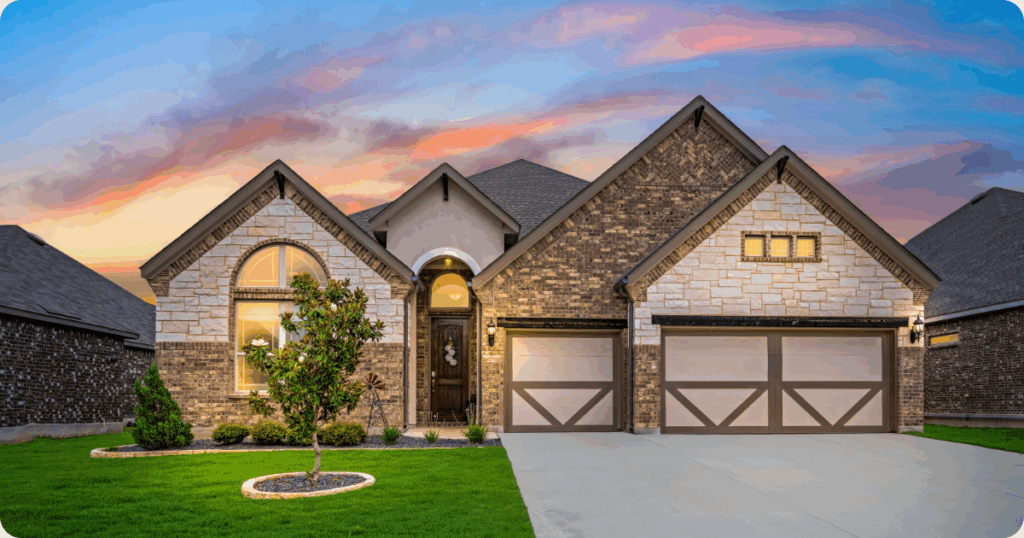 exterior painting in georgetown-one story brown home painted by that 1 painter