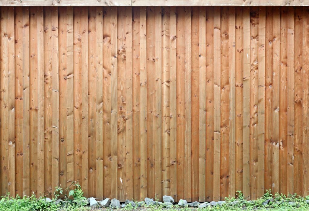 Wooden fence