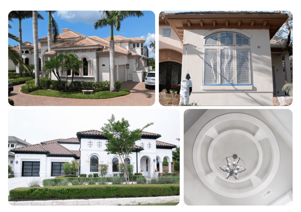 a portfolio of four different painting jobs completed by professional painters in lake charles_that 1 painter