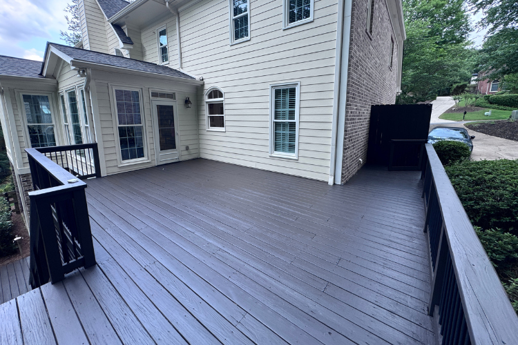 Our team offers professional deck staining services that can give your outdoor space a fresh new look.