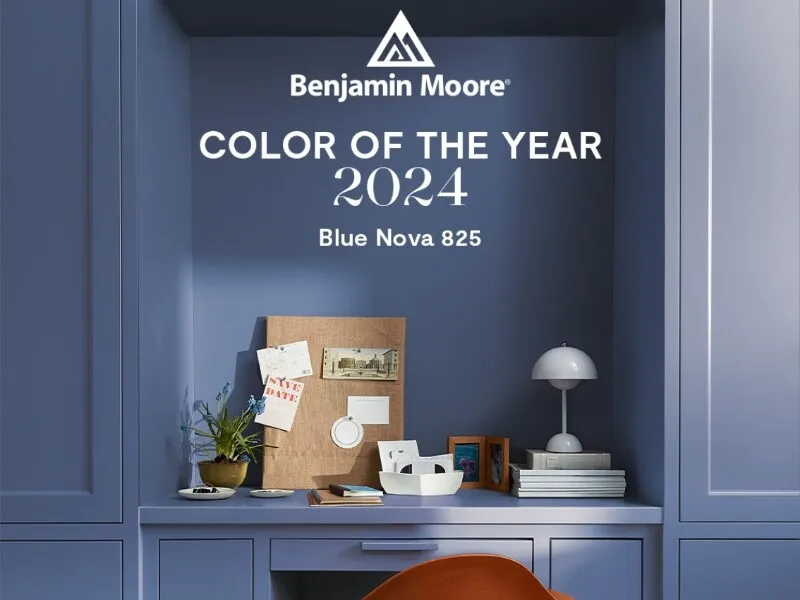 Benjamin Moore color of the year graphic for painting services.