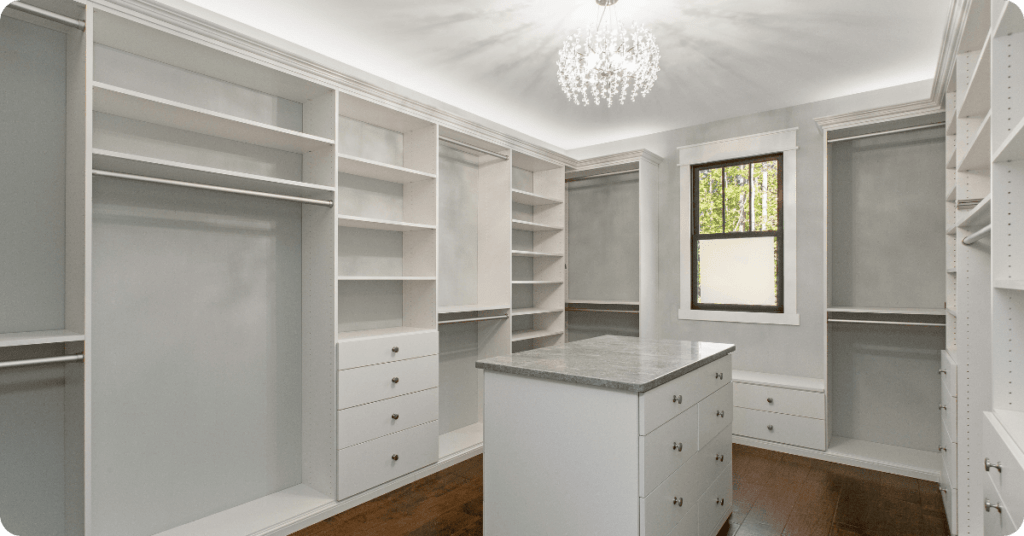 Painters in luling paint the interior of luxury closet white for that 1 painter