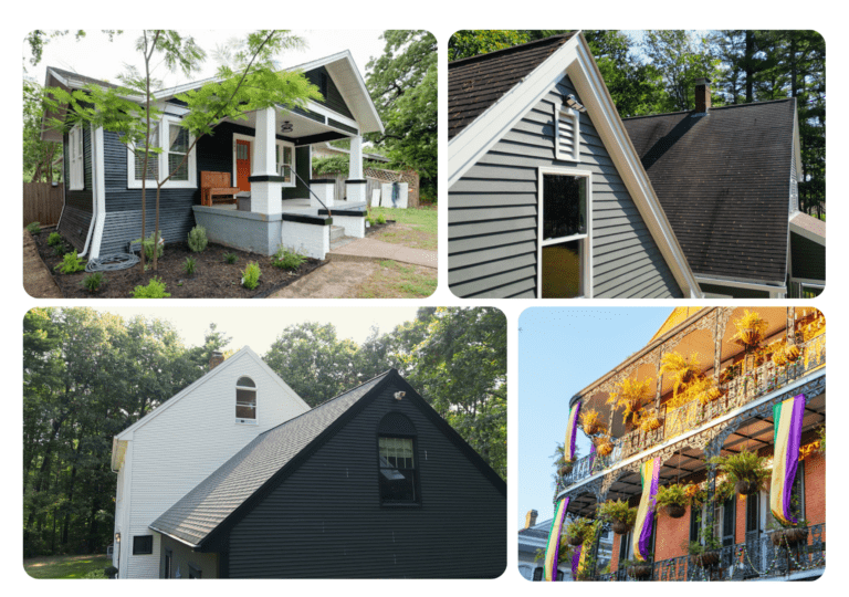 Portfolio gallery showing before and after photos of completed painting projects