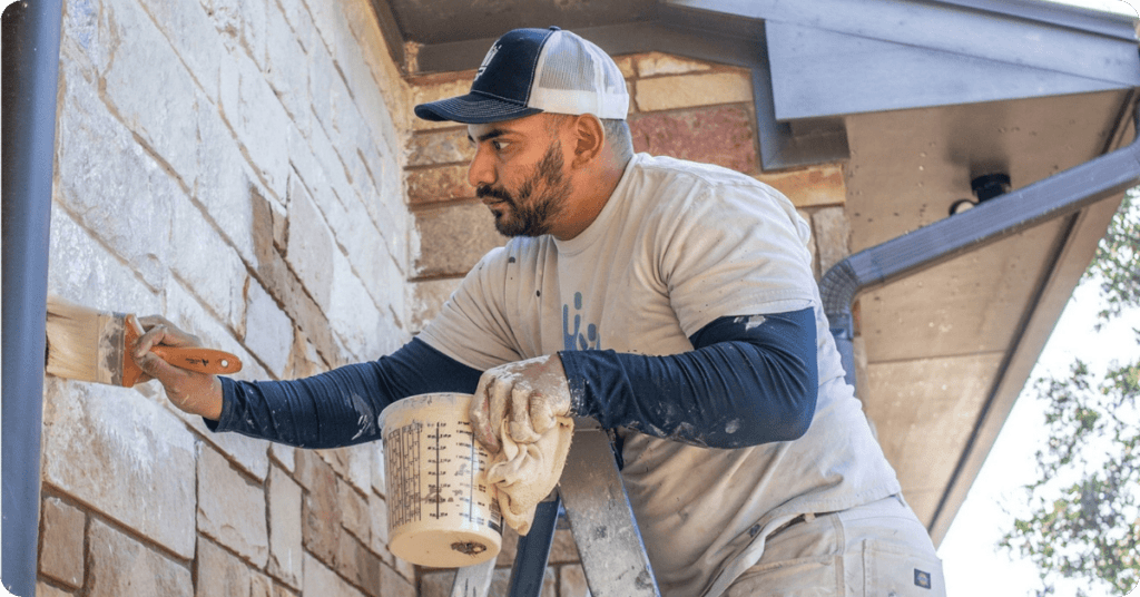 exterior paint job with brick for white brick that 1 painter north denver