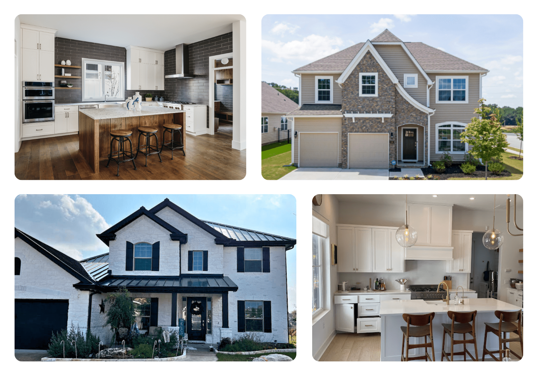 Mobile portfolio showcasing recent painting projects and transformations