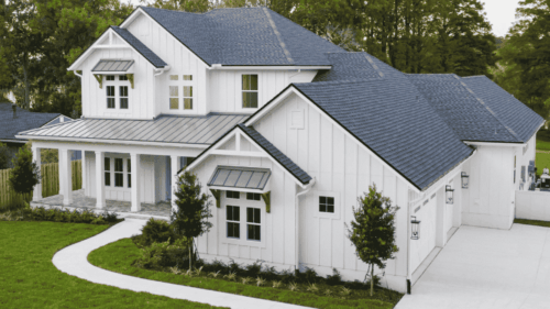 Gray exterior house painted with detailed craftsmanship by professional painters in West Linn, Oregon