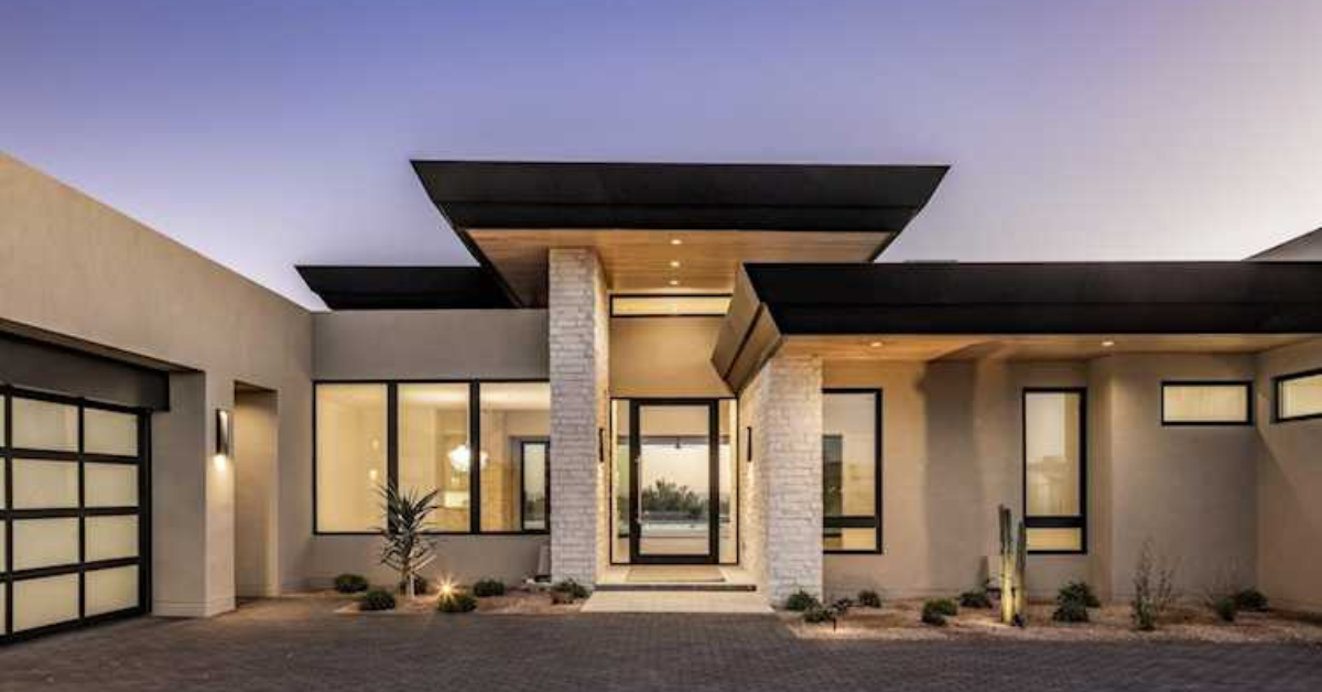 A modern, sleek home that was painted with the top exterior paint of 2025 by That 1 Painter Phoenix