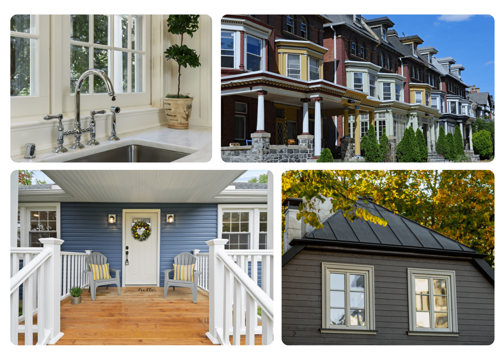 Mobile portfolio showcasing recent painting projects and transformations