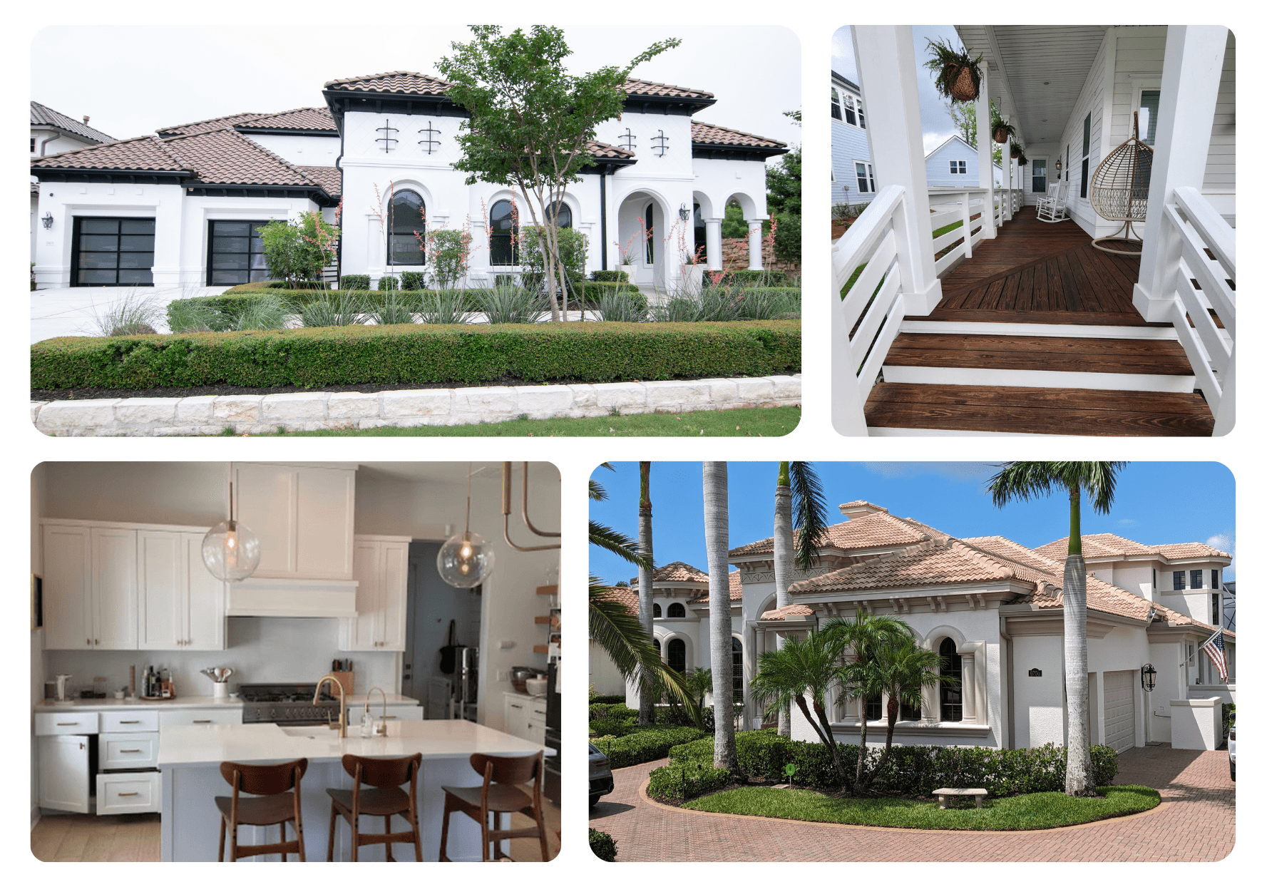 Mobile portfolio showcasing recent painting projects and transformations