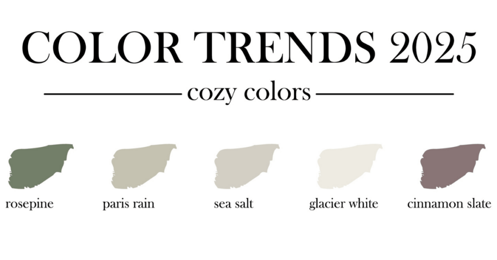 2025 paint swatch of painting trends for that 1 painter SLC
