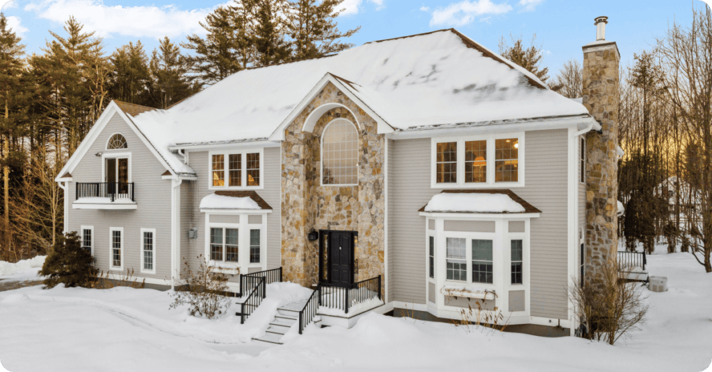 siding and brick luxury ski homes in a few feet of snow for that 1 painter SLC