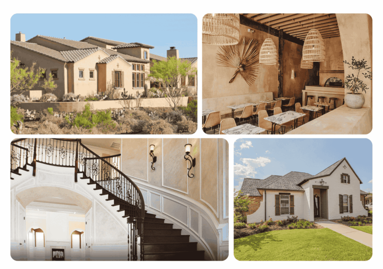 Portfolio gallery showing before and after photos of completed painting projects