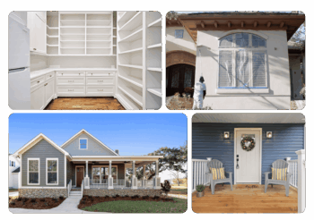 Mobile portfolio showcasing recent painting projects and transformations