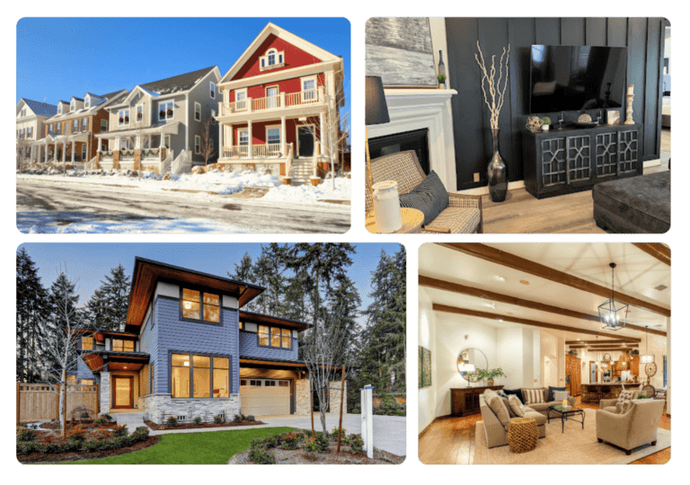 Portfolio gallery showing before and after photos of completed painting projects