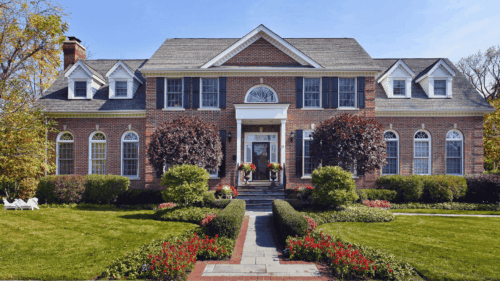 Red brick painting completed by professional painters in Bedford, NH