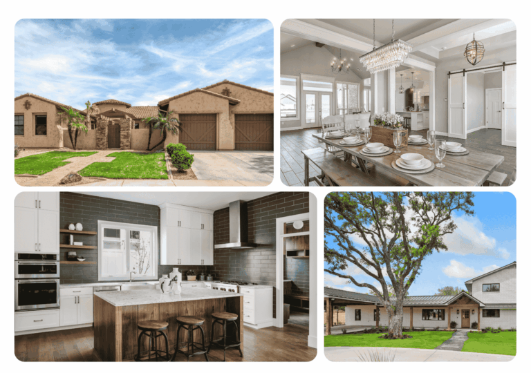 Portfolio gallery showing before and after photos of completed painting projects