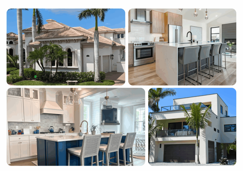 Gallery of portfolio showcasing professional painters completing exterior and interior painting projects in Carrollwood, Tampa Bay