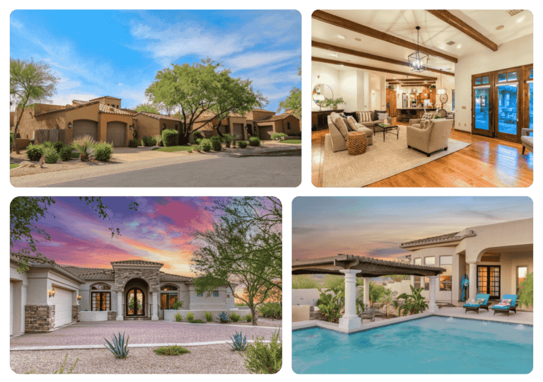 Portfolio gallery showing before and after photos of completed painting projects