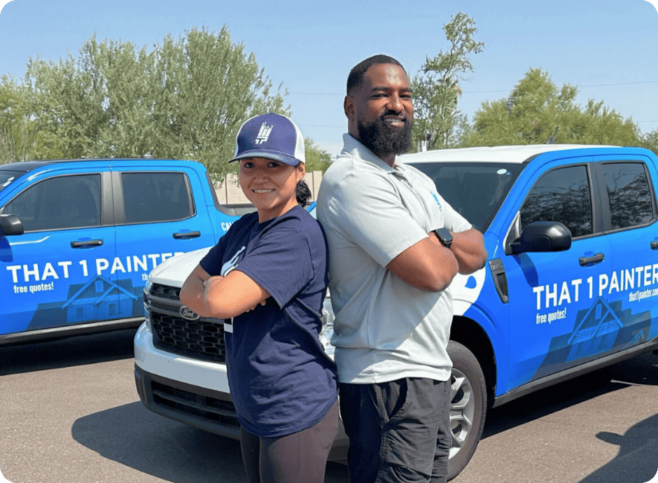 Local painting company owner and team providing personalized service