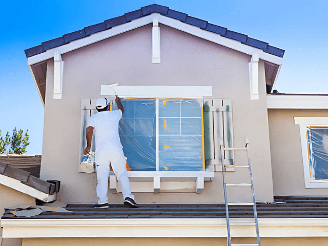 House exterior getting a fresh coat of paint_That 1 Painter West Michigan