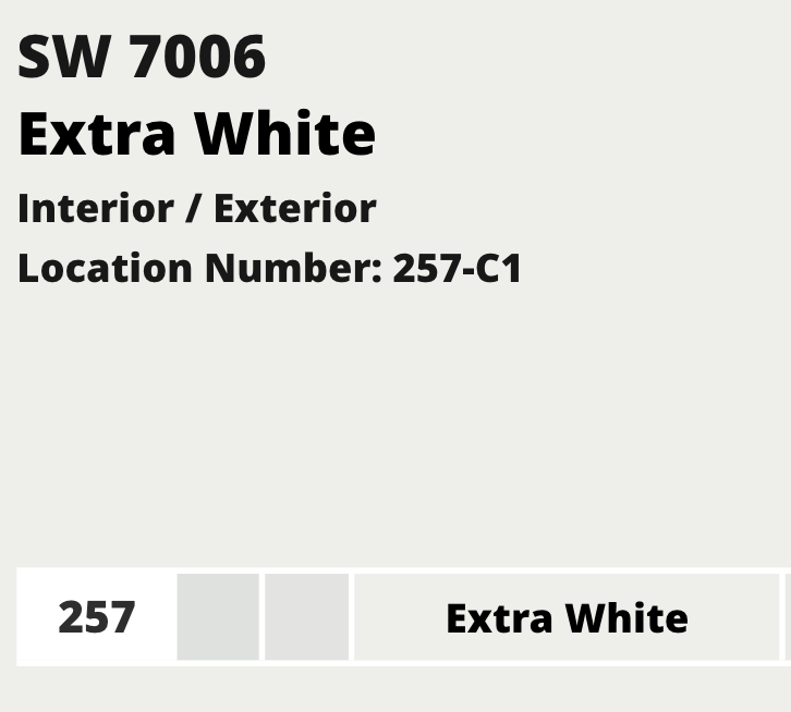 Extra White Sherwin Williams