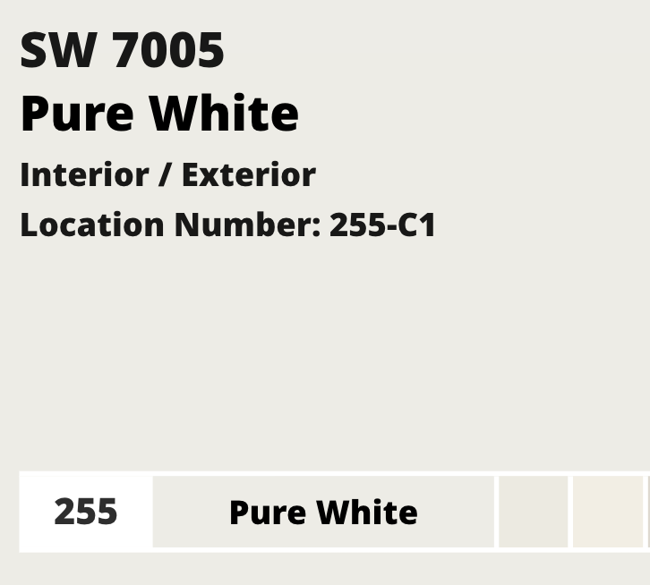 Pure White Sherwin Williams