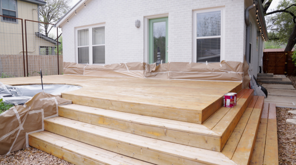 Unfinished Deck Staining That 1 Painter.